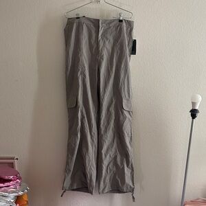 Target Women's Gray Wide Cargo Pants
